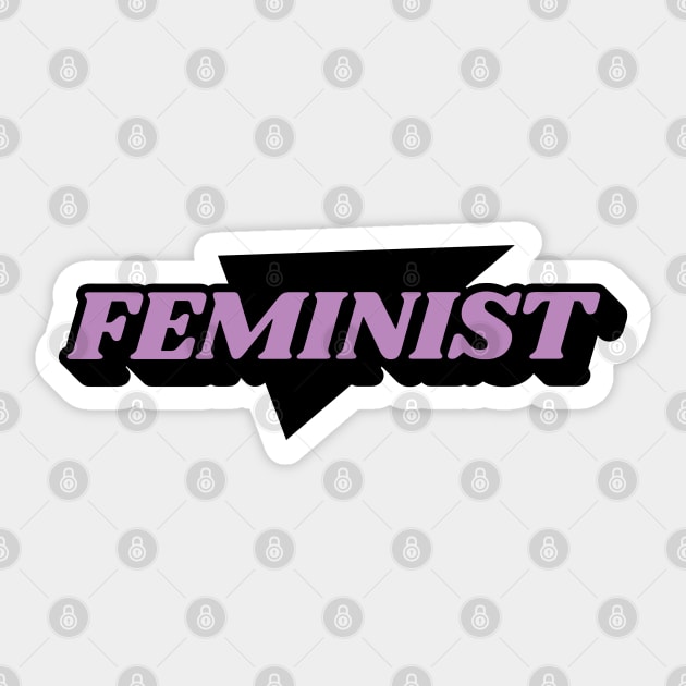 Super Feminist Badge Sticker by Fagulha Store